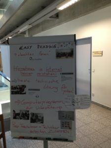 die Workshop Ergebnisse werden auf einem Flipchart gesammelt