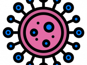 Icon coronavirus cell
