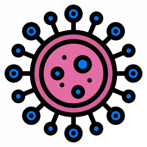 Icon coronavirus cell