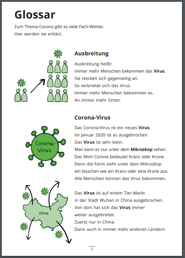 Glossar zum Corona-Virus