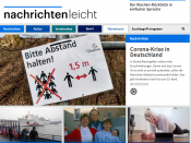 Scrennshot Webseite Nachrichtenleicht