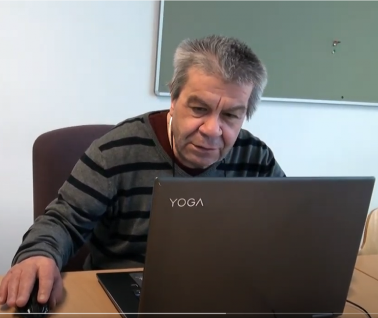 Man using a laptop